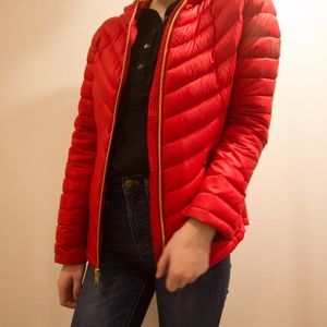 Candy Apple Red Down Coat